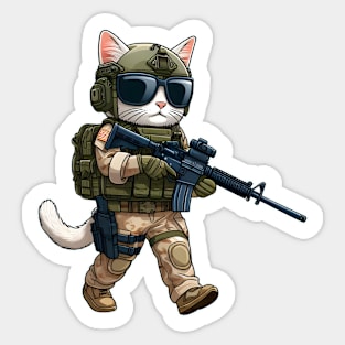 Tactical Cat Sticker